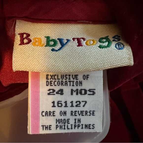 Vintage Baby Togs Smocked Jumpsuit
Romper Bubble Leg Collar Velour Girls 24M - Picture 3 of 15